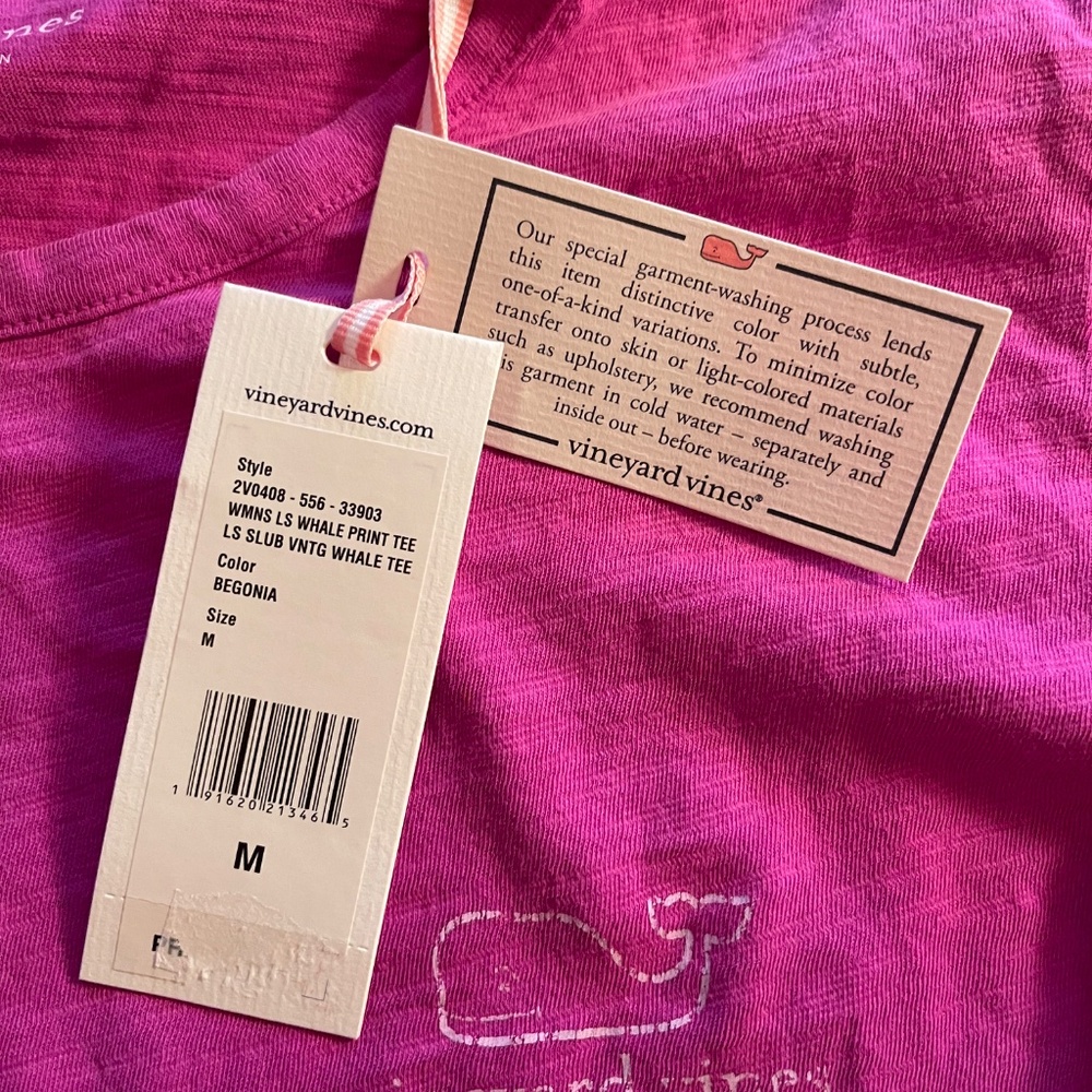 Vineyard Vines Women's Long Sleeve Tee * Pink Purple * NWT - Picture 10 of 12
